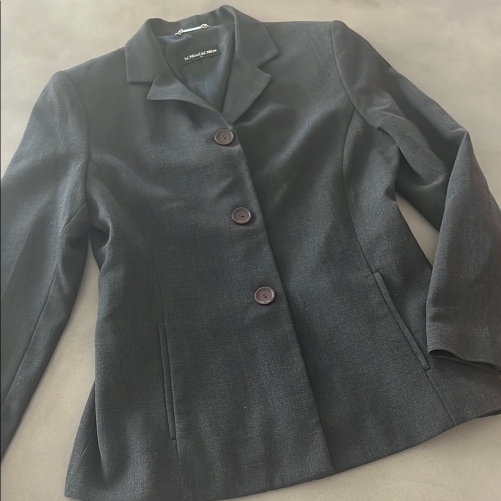 Elegant Women's Charcoal Blazer by Howard Showers